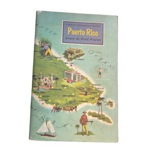 Vintage Puerto Rico Tourist Guide Book